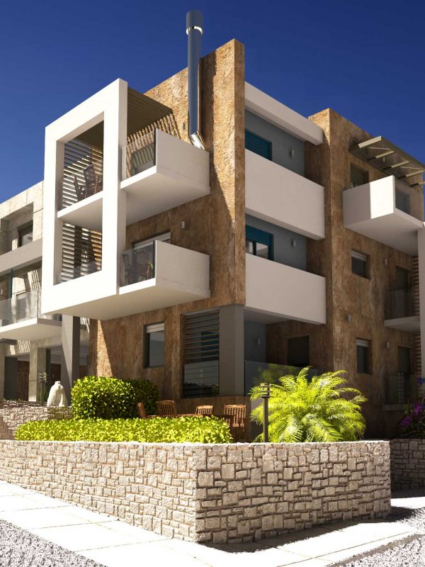 Βόρεια ανατολική όψη πολυκατοικία Ρέθυμνο