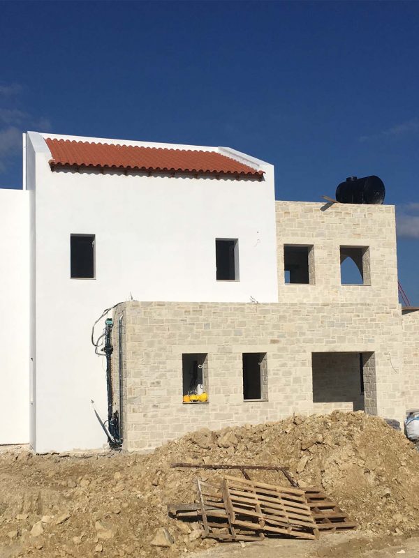 external painting of the villa