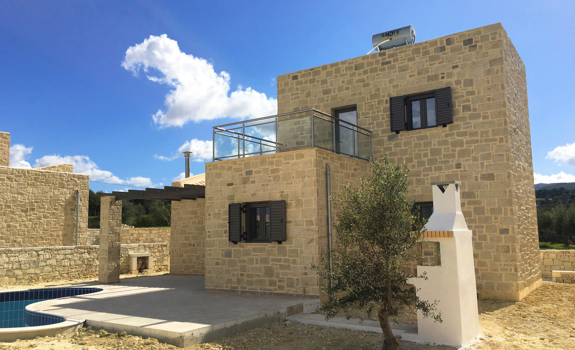 Villa Lyto Traditional House Crete Action Constructing