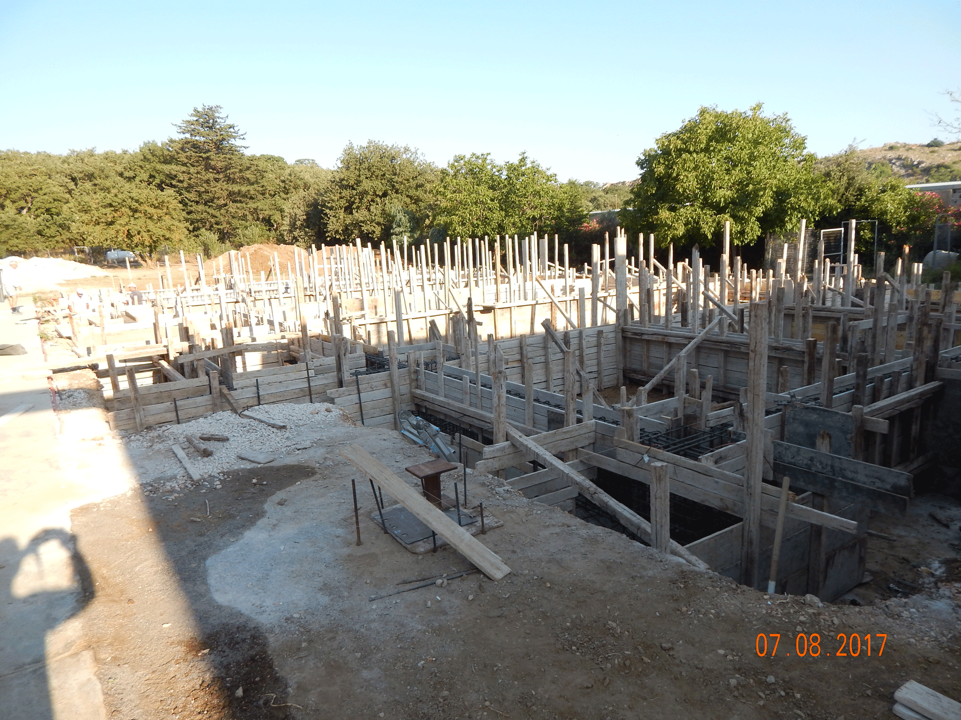 foundation industrial building crete