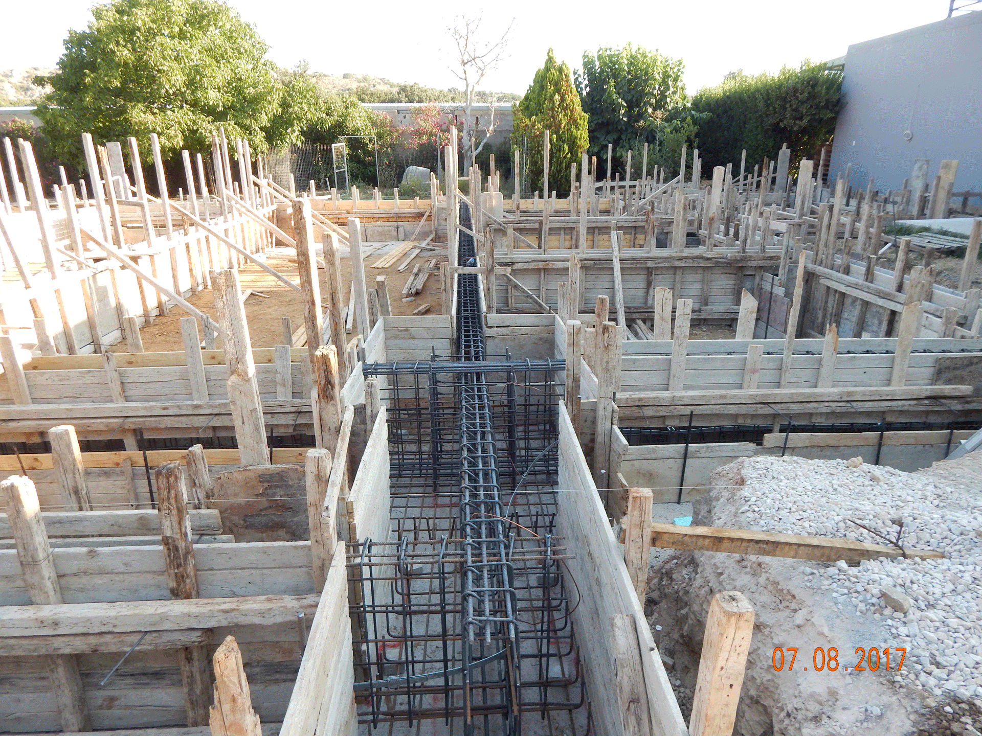 foundation industrial building crete