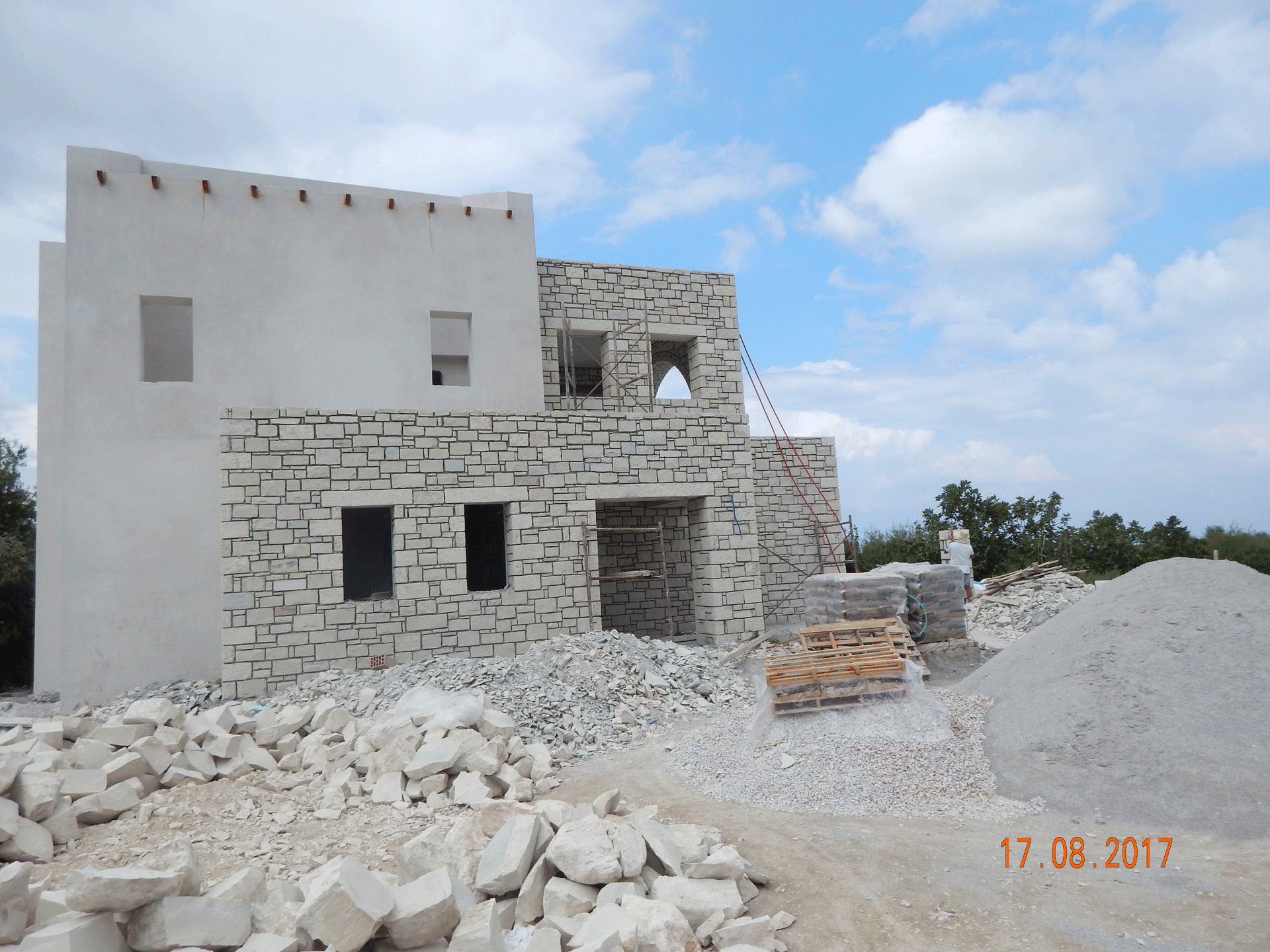 stone walls villa crete